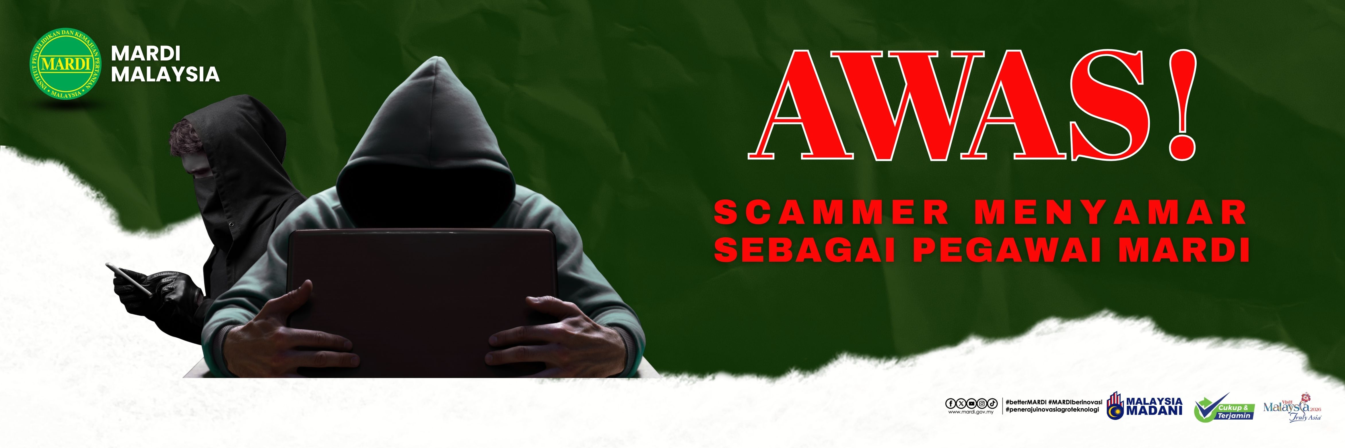 e-Banner Awas scammer